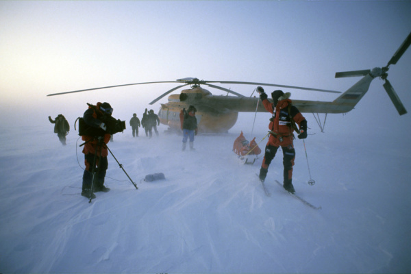PECS Ski North Pole depart Borge Ousland