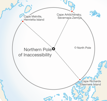 <p><strong>NORTHERN POLE OF INACCESSIBILITY (POI)</strong></p> Example Image