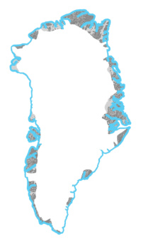 A Coastal Margin in Greenland is sea level Example Image